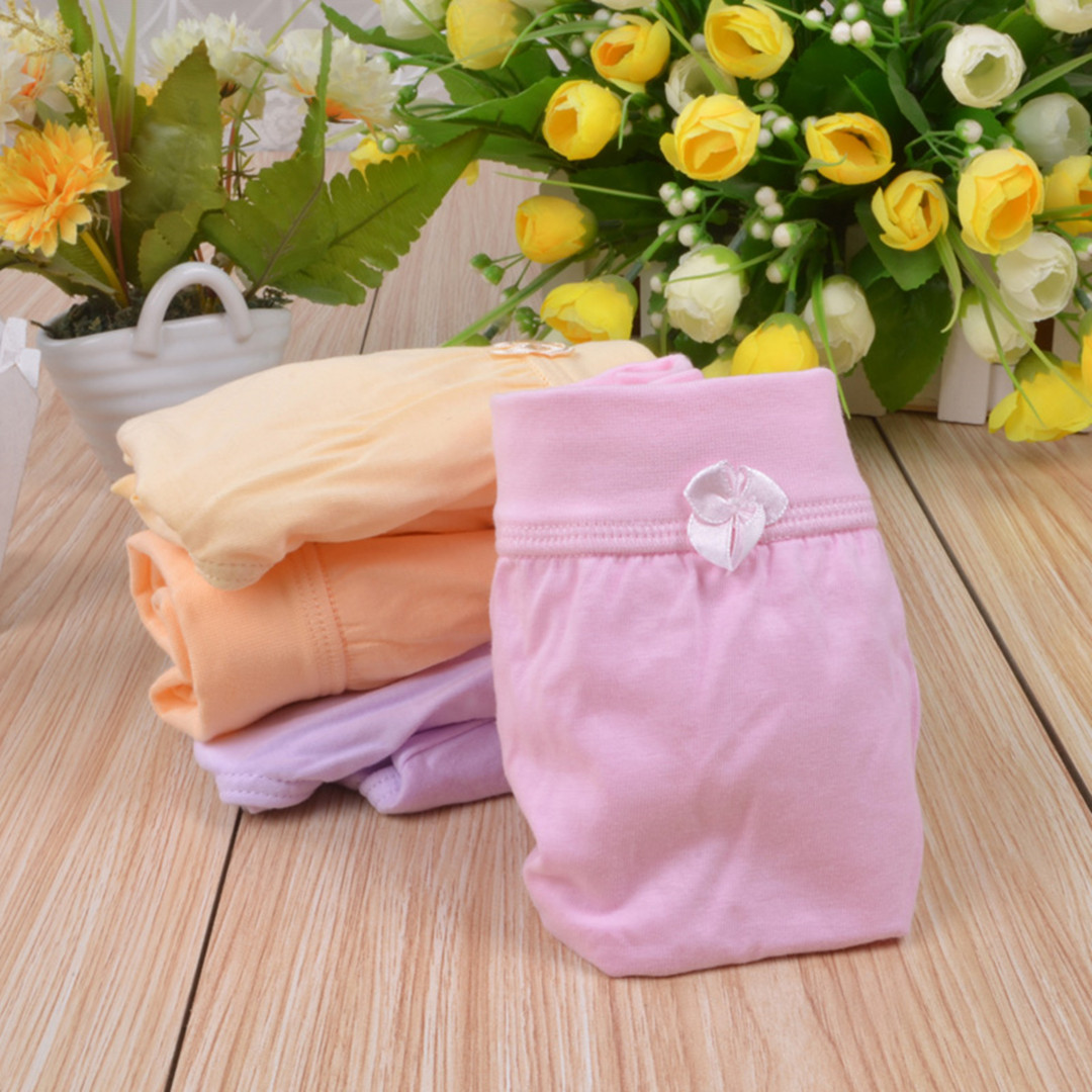 晖路女式纯色宽边纯棉内裤