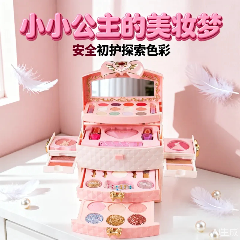 正版杜莉莎儿童专用化妆品套装彩妆全套无毒幼儿园女孩舞台妆表演
