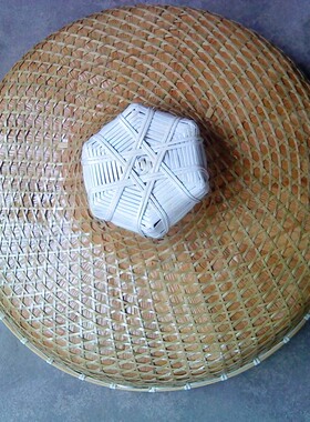 遮阳挡舞台演出田园风竹编斗笠