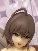 新品 国产优质带底座美少女蹲姿动漫模型机箱景品摆件夜野美月手办