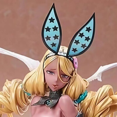 国产 阿日久津 兔女郎 12/1 手办 二次元动漫模型桌面机箱摆件男