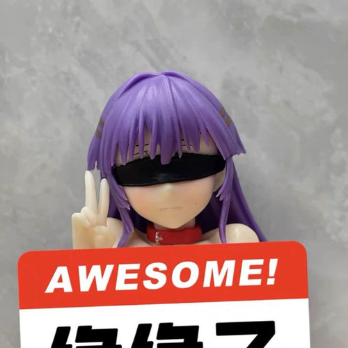 绝版国产千鹤醬优质开發日纪带道具全新美少女蹲姿机箱手办摆件