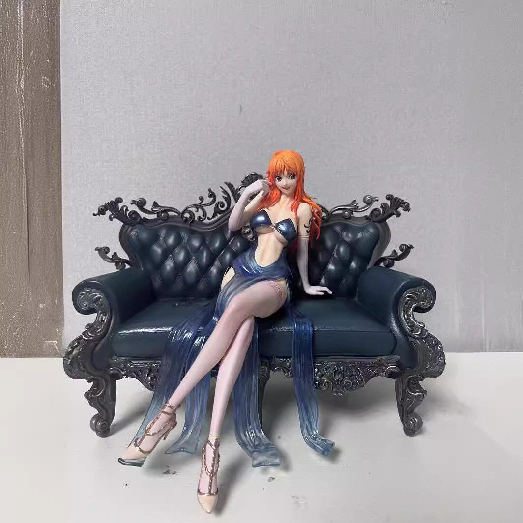 海贼 娜美 西装暴徒系列第四弹 沙发娜美手办雕像