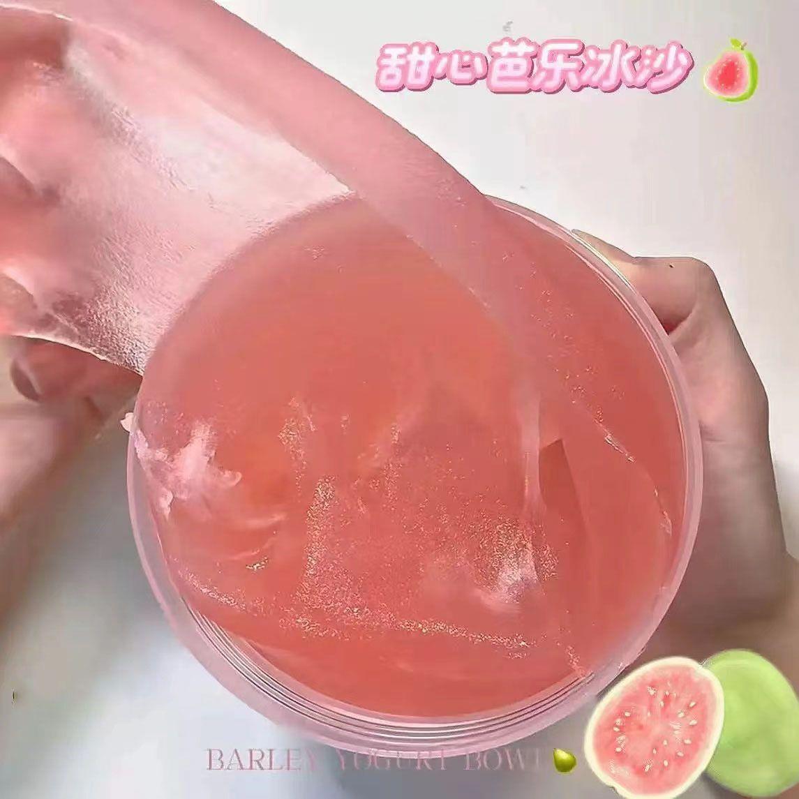 芭乐冰沙起泡胶海盐冰沙史莱姆超解压果酱泥雪泥声控泡泡胶解压泥图片
