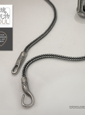 灵魂礼物925银纯银复古细腻项链