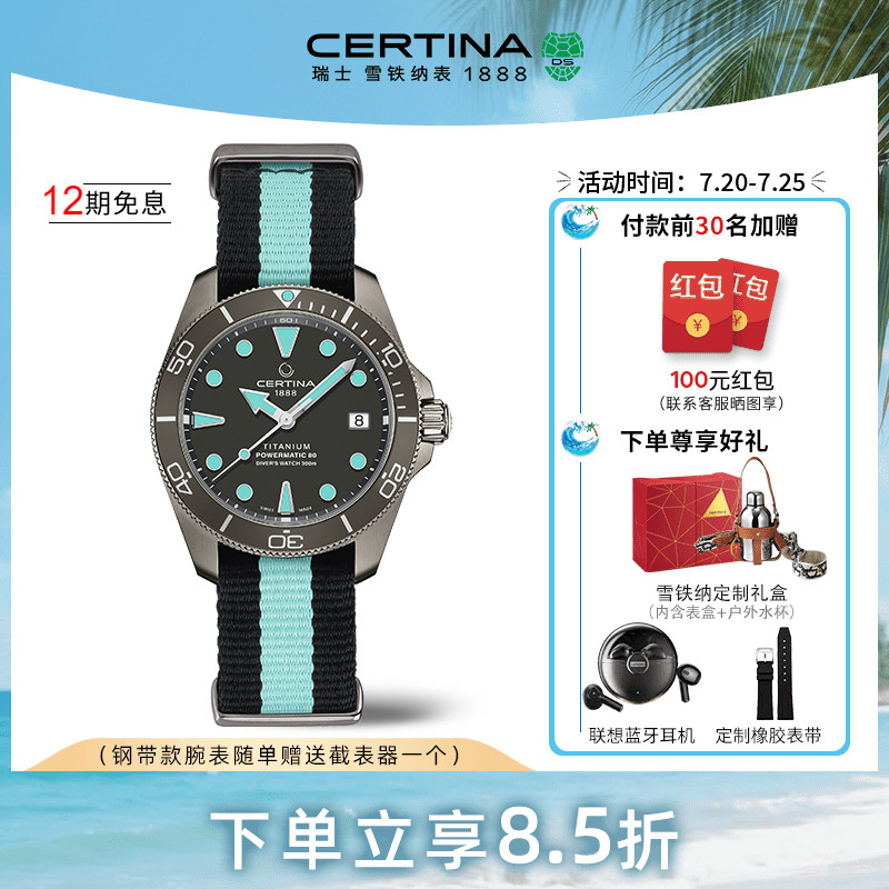 雪铁纳小钛龟38mm表盘