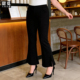 女装 微喇裤 春秋装 下脚开叉弹力休闲长裤 胖mm加肥加大码 甜觅特大码