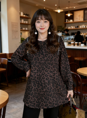 甜觅特大码女装2025秋冬装胖mm300斤时尚休闲拉链装饰中长款卫衣