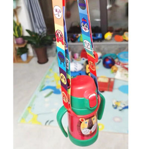 虎牌儿童保温水杯奶瓶便携挂绳斜跨绳子配件硅胶可调节背水带可爱