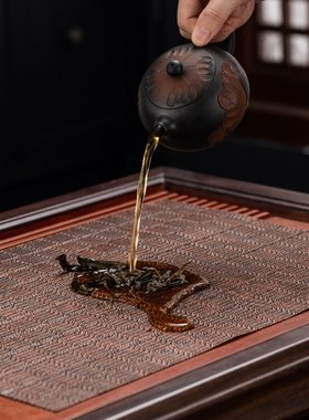 可裁剪茶盘茶垫可过滤茶席