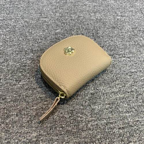 梦嘉丽头层牛皮短款卡包