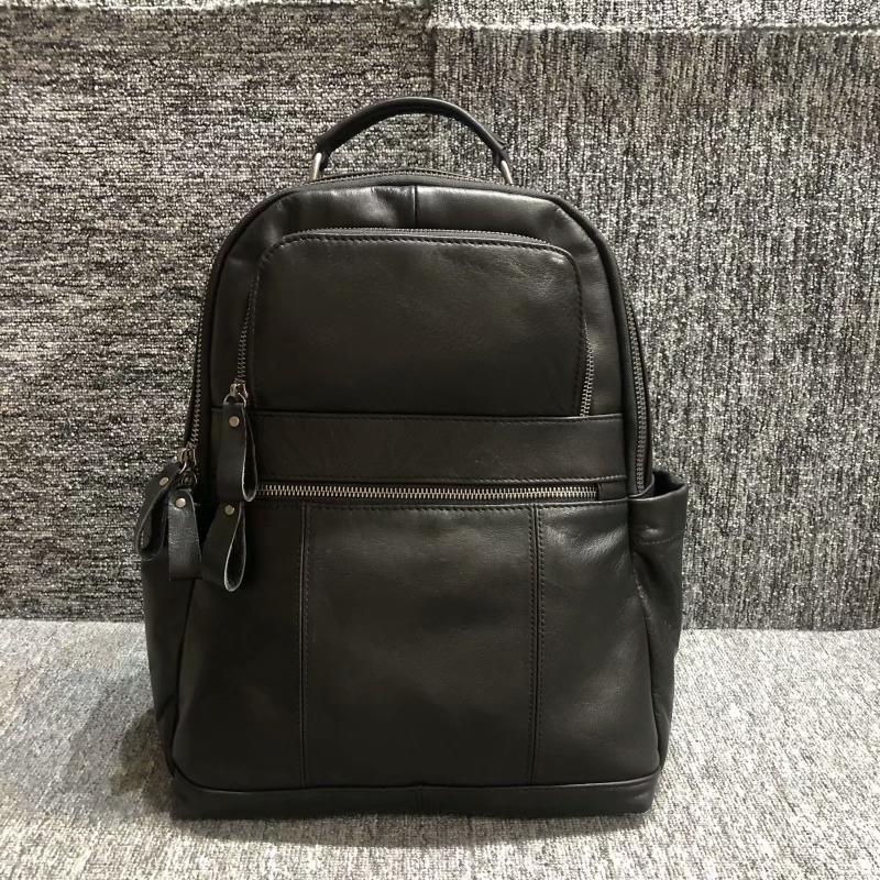 梦嘉丽新品真皮背包韩版头层软牛皮男女通用款双肩旅游背包纯皮