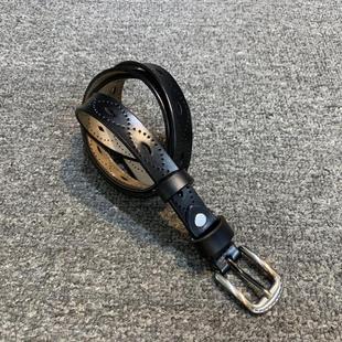皮带女2024新品真皮女裤腰带韩版复古牛皮搭配连衣裙大衣腰带针扣