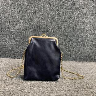 商场撤柜货超值白菜价真皮女包原创百搭头层牛皮链条晚宴女手机包