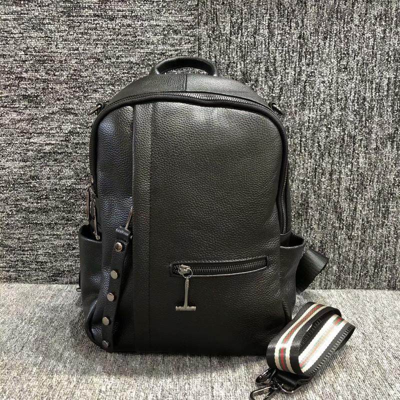 背包牛皮真皮包包韩版简约百搭头层软牛皮男女通用款旅游双肩背包