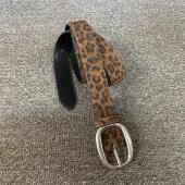 豹纹牛皮女搭配大衣连衣裙牛仔裤 百搭时尚 腰带 真皮女皮带韩版 新品