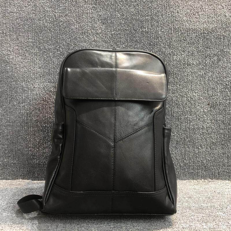 背包软牛皮大容量新款韩版百搭头层牛皮男女通用简约双肩旅游背包