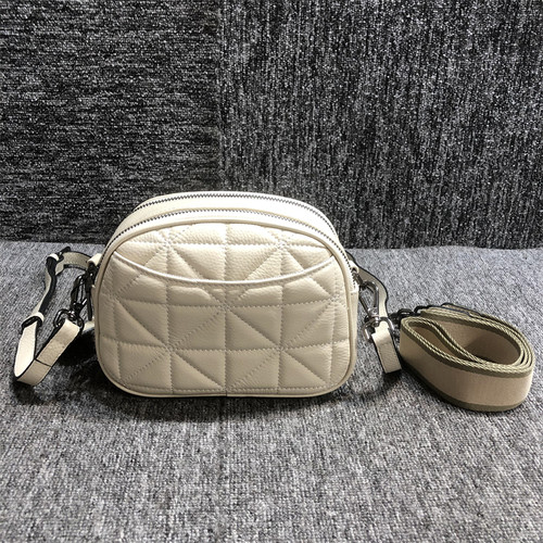 新品头层牛皮真皮女包小圆包百搭