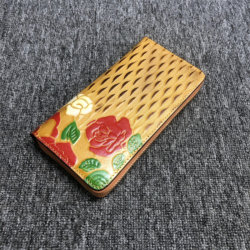 梦嘉丽钱包韩版百复古印花