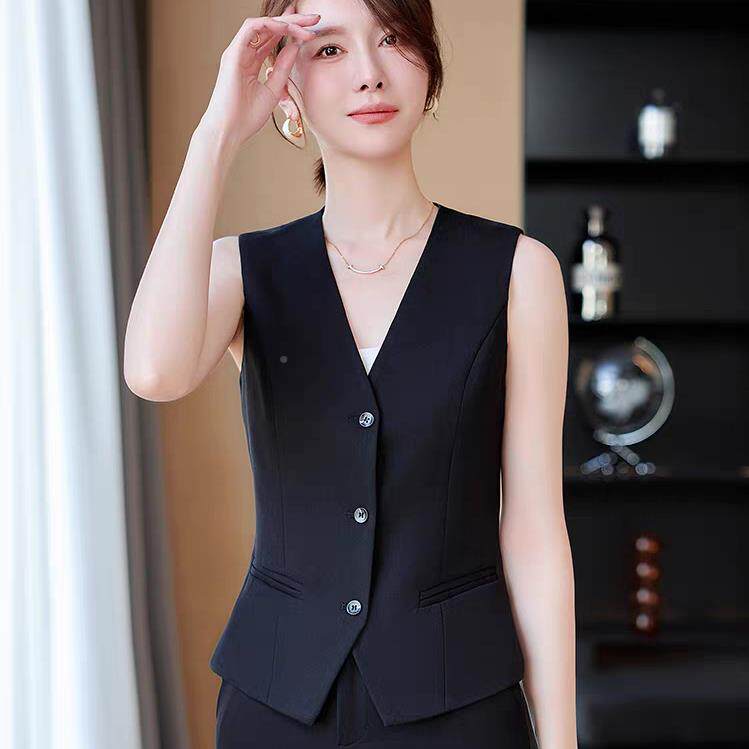 时GLC尚西装马甲女短2款0春26秋新款女衣式百搭坎肩修身背心上无