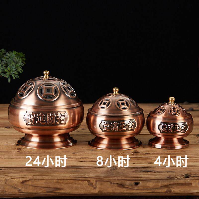 特大号彷佛古2时AEB24家小时檀香盘香炉供用薰香炉防1火蚊香炉居