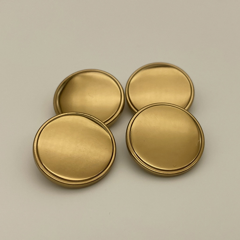 高端平面实心大衣外套西装扣子金色镜面上衣毛衣制服纽扣金属钮扣