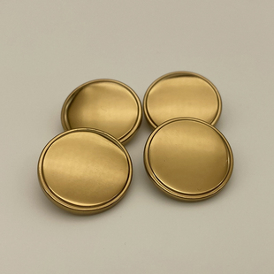 高端平面实心大衣外套西装扣子金色镜面上衣毛衣制服纽扣金属钮扣