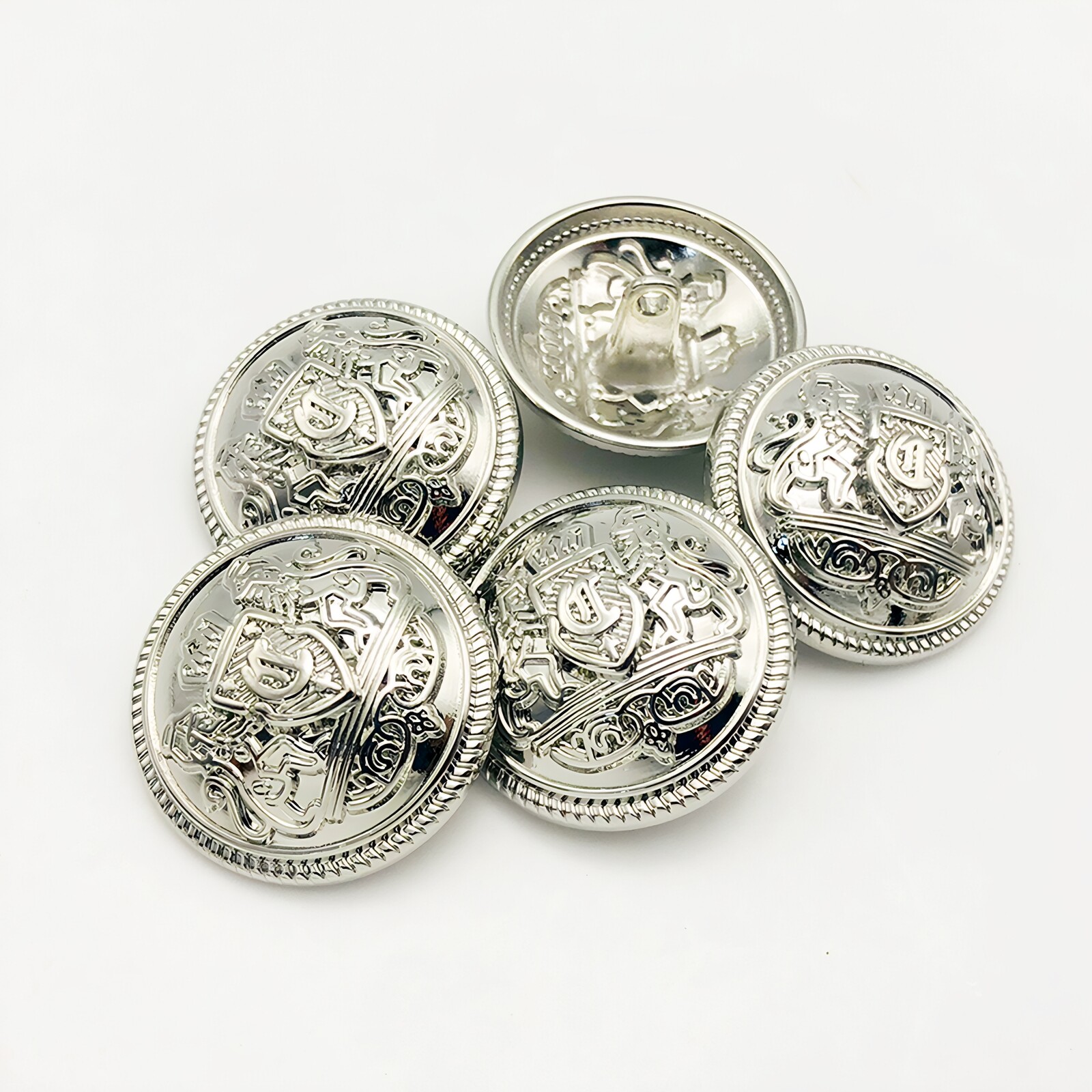 高档英伦风金属纽扣大衣西装扣银色百搭时尚外套衣服扣子西装钮扣