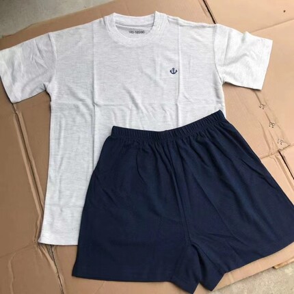 正品长航抗菌体能服短袖T恤亚麻棉织混纺圆领夏季体能训练套装