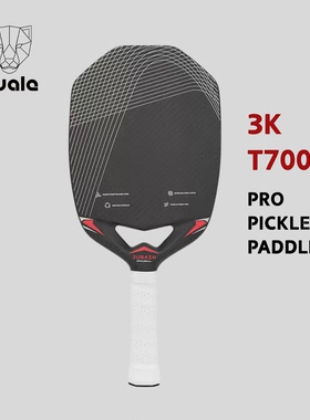 Duale碳纤维匹克球球拍T700热压一体成型3K拍面hybrid手柄比赛级