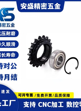 链轮惰轮中心轴承型单轴承双轴承08A发黑处理VLS01 11 12-06B-16B