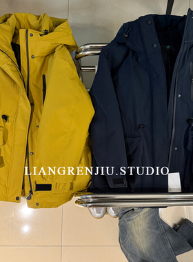 公司货。优质。防风防水。一手长收腰抗风冲锋衣外套羽绒服25609A