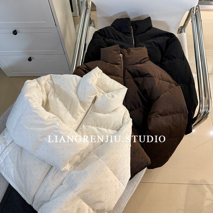 丝绒羽绒。公司货。闪闪亮。高货厚实保暖冬季外套羽绒服7600MR