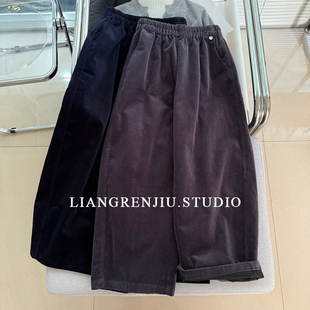 休闲裤 自留款 厚实灯芯绒秋冬松紧腰气球裤 98棉 6602AR 公司货