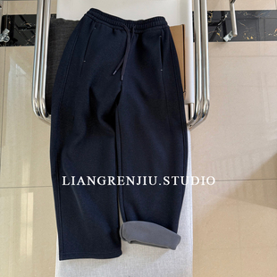 长裤 厚实弯刀松弛显瘦牛仔色休闲裤 2559B13 过冬款 加绒加厚