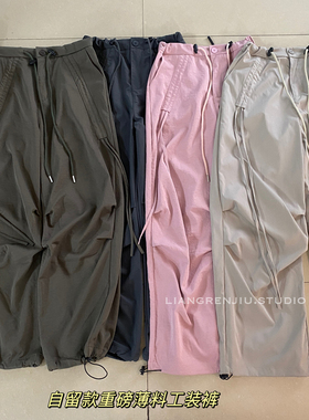 重磅推荐！店主自留款！薄软 显瘦甜酷宽松显瘦工装裤41002B10R