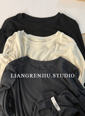 闭眼入！精品天丝醋纤羊毛.长袖T恤弹力秋冬人手B备打底衫B8R