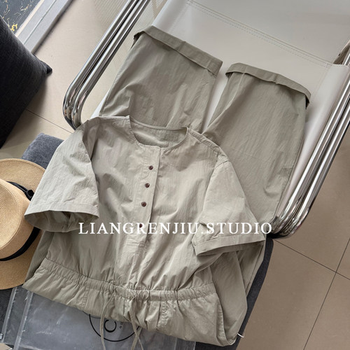 DBD正品。工装日系收腰气质通勤夏季薄款连衣裤10190C
