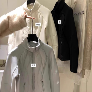 小蛮腰 拼接弹力立领羽绒服853DR 高质量轻型收腰