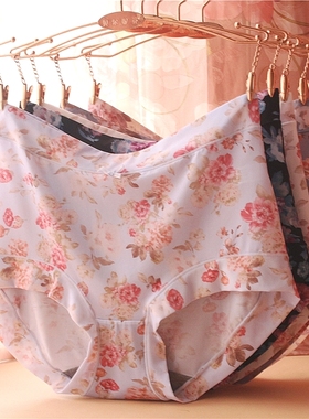 彩田内裤女冰丝石墨烯31353大码高腰平角裤31299包臀抗菌31301