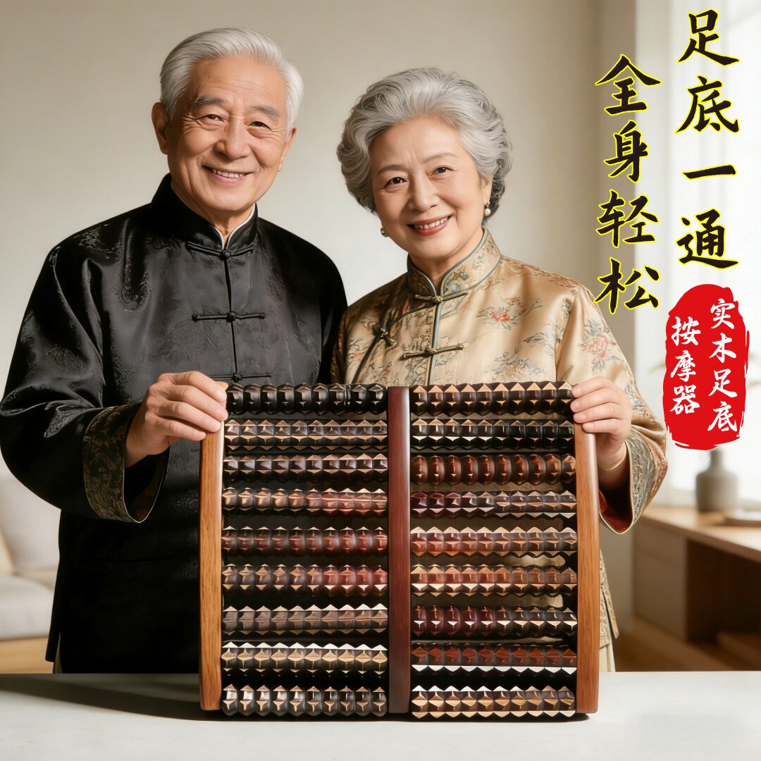 足底按摩器家用穴位按摩滚轮足部按摩神器全身轻松加大加厚10排