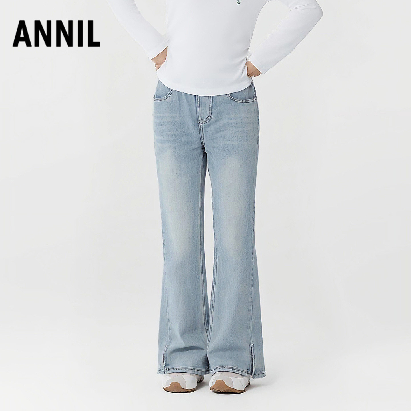 安奈儿童装女童牛仔单裤2026春新款,童装/婴儿装/亲子装,儿童牛仔裤,淘宝优惠券,粉丝福利购,淘宝优惠卷