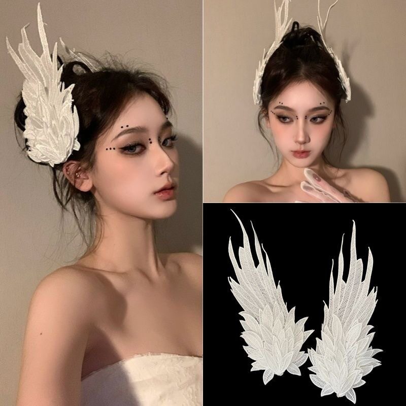 超仙天使之翼夹子头饰发夹天使仙民族风发饰