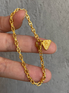 小红书爆款vintage三角吊坠手链女轻奢小众精致百搭时尚