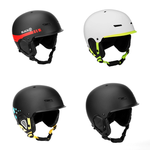 瑕疵款 女款 滑雪头盔 男款 一体成型高透气性 黑犀单板双板雪盔