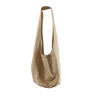 原创自制斜跨包 卡其色麻布包单肩包文艺复古饺子包单车包