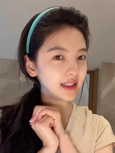 章若楠同款发箍女高颅顶夏季日常外戴洗脸海绵发箍高级感气质百搭
