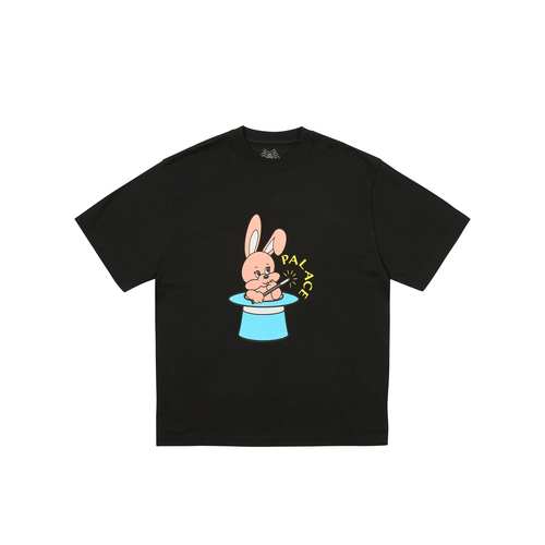 PALACE 25ss兔子魔法棒帽子印花T恤男女同款简约圆领全棉潮牌短袖