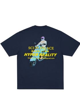 palace电驴印花T恤25SS夏季全棉简约圆领短袖潮牌男女同款字母TEE