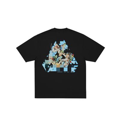 pal 25fw假日系列天使丘比特印花T恤全棉休闲男女同款潮牌短袖